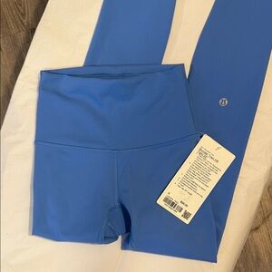 NWT Lululemon Wunder Train HR Tight 25” Pool Blue Size 0 Everlux